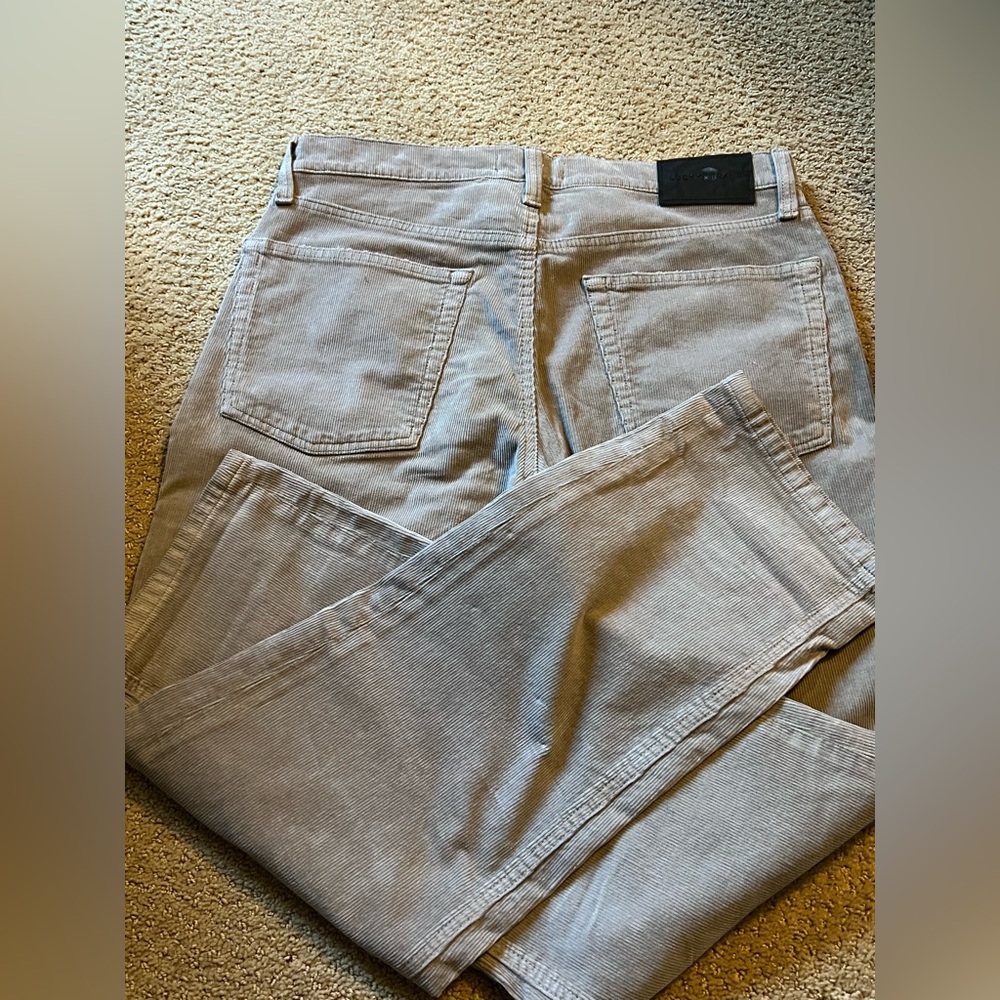 Lucky Brand gray corduroy Relaxed Straight Pants - Picture 4 of 5